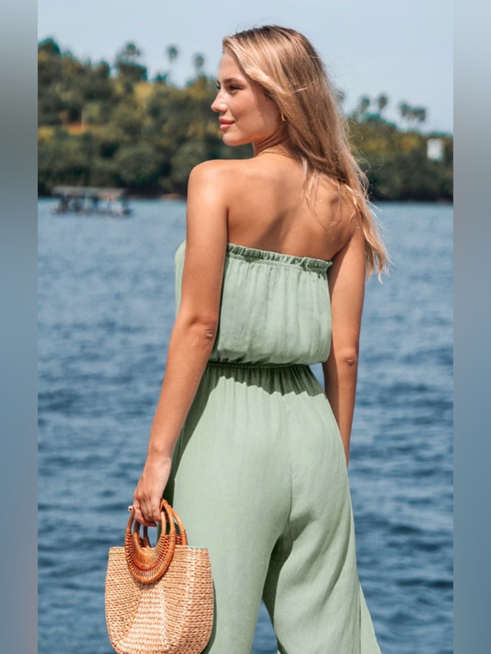 NWT- Tulip Meadow Green Jumpsuit